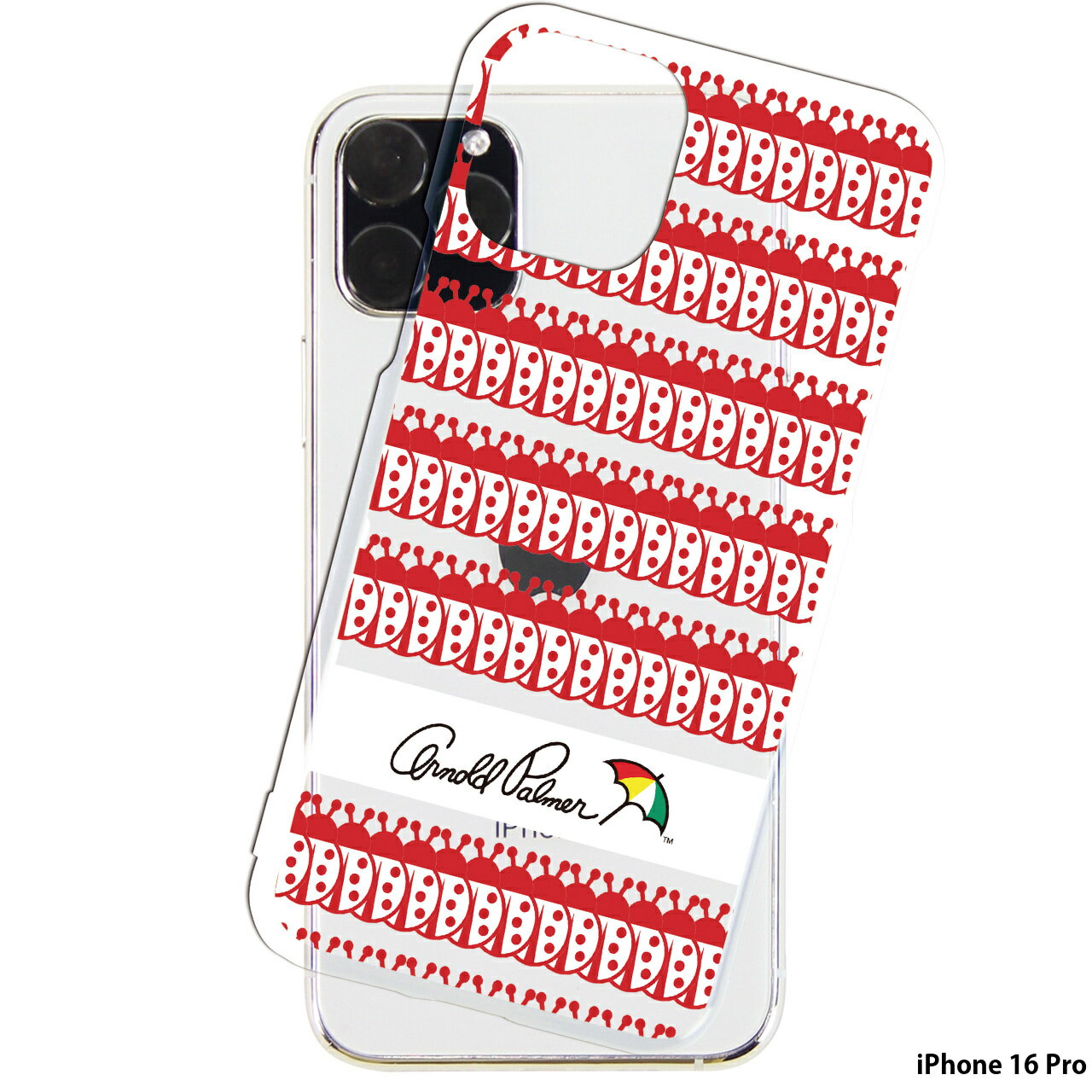 iPhone 16 Pro ケース クリア スマホケース アイフォン16プロ カバー スマホ デザイン arnold palmer アーノルドパーマー 62.REてんとう虫