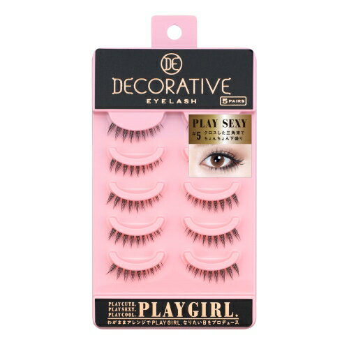 Decorative EYELASH(デコラティブ アイラッシュ)PLAY GIRL(プレイガール)PLAY SEXY(プレイセクシー)No.5　5ペア つけまつげ(下まつげ用)SE85089