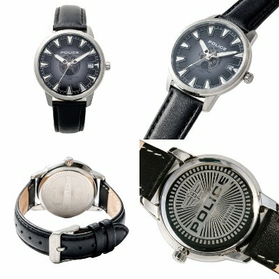 腕時計 ポリス POLICE ネックレス&腕時計セット REACTOR SS クォーツ 電池式 メンズ ステンレス レザー PEWGB004060 24232PSS01 男性 ギフト プレゼント おすすめ 誕生日 クリスマス バレンタイン お祝い 正規品 新品 送料無料