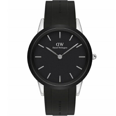 ダニエルウェリントン メンズ腕時計 腕時計 ダニエル ウェリントン 44mm Daniel Wellington DW ICONIC MOTION アイコニック モーション DW00100612 メンズ ステンレス ラバー ベルト ブラック シルバー 男性 ギフト プレゼント おすすめ 誕生日 クリスマス バレンタイン お祝い 新品 送料無料