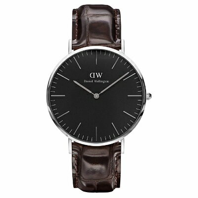 ダニエルウェリントン メンズ腕時計 腕時計 ダニエル ウェリントン 40mm Daniel Wellington DW Classic Black York クラシック ブラック ヨーク DW00100134 ステンレス レザー ベルト ブラック シルバー ブラウン メンズ 男性 ギフト プレゼント おすすめ 誕生日 クリスマス バレンタイン お祝い 新品 送料無料