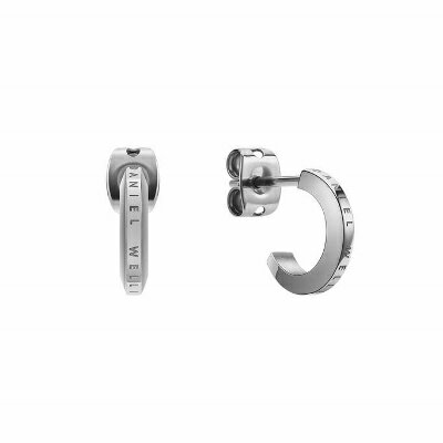 新品DanielWellingtonダニエルウェリントンDW00400147ELANEARRINGSエランピアスフープシルバー