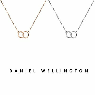 ダニエル・ウェリントン ギフト ダニエル ウェリントン ネックレス Daniel Wellington DW00400166 DW00400167 ELAN UNITY NECKLACE エラン ユニティ ペンダント ダブル リング モチーフ ローズゴールド シルバー ステンレス 316L メッキ アクセサリー レディース 女性 ギフト プレゼント 新品 送料無料 新作