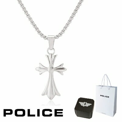 ネックレス ポリス POLICE GRACE グレース 26375PSS 26375PSS01 Sサイズ スモールサイズ クロス ペンダント ネックレス ステンレス 316L サージカルステンレス シルバー メンズ レディース ユニセックス 男性 女性 ギフト プレゼント おすすめ 誕生日 お祝い 新品 正規品