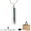 ネックレス ライオンハート LION HEART ペンダント ネックレス ステンレス ペアライン プレートモチーフ メンズ キュービックジルコニア(CZ) 04...