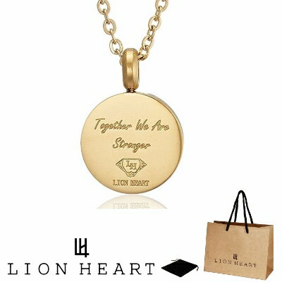 ネックレス ライオンハート LION HEART ペンダント ネックレス ステンレス ペアライン コイン メダル モチーフ メンズ レディース ユニセックス 0...