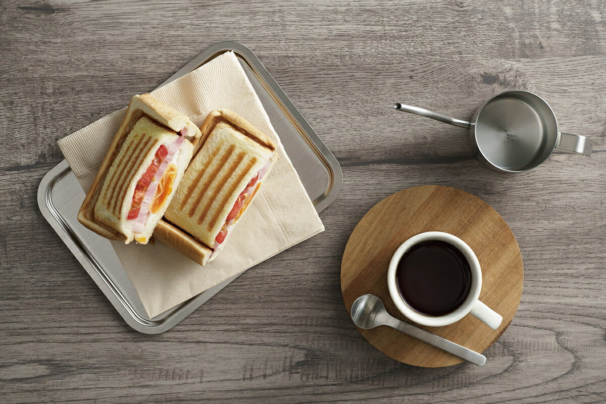 [在庫あり] 家事問屋 システムトレー 1/2 日本製 ステンレス 44267