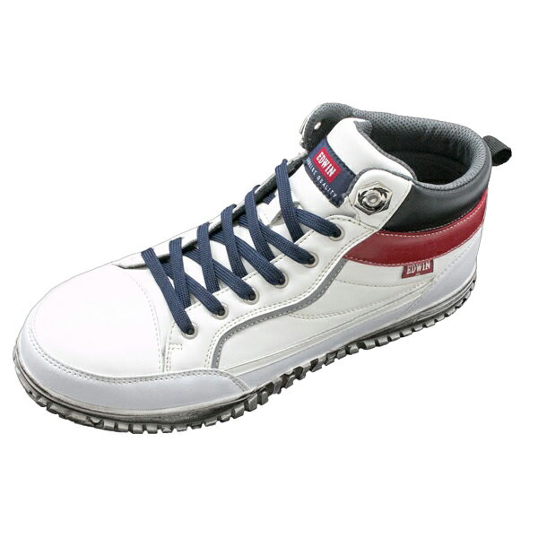 EDWINセーフティシューズ102ホワイト 25.5cm 【何個でも送料据え置き！】