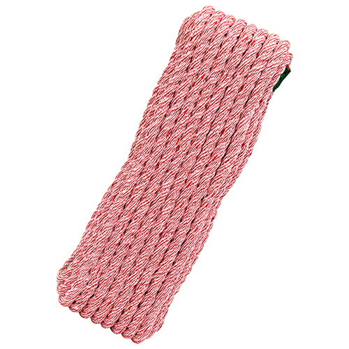 三友産業 カラー作業用ロープ混撚 赤 HR-2901 【何個でも送料据え置き！】