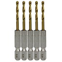 SK11 六角軸Tin鉄ドリル 微短 3.0mm 5pcs 【何個でも送料据え置き!】