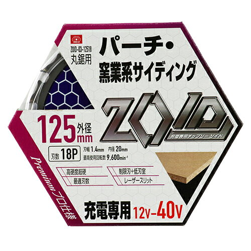 SK11 ZOIDチップソーパーチ窯業 ZOID-03-12518 【何個でも送料据え置き！】