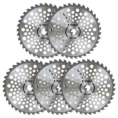 E−Value 軽量タイプチップソー 5枚組 ETT-230X36PX5P 【何個でも送料据え置き！】