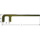 Ampcoスイス 防爆バルブウィールレンチ フック角型 開口36mm (1丁) 品番:CX1300B