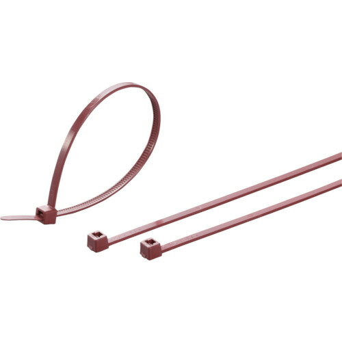 ヘラマンタイトン TYTON インシュロックタイ メタルコンテントタイ （100本入） あずき 幅4.7mm (1袋) ..