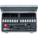 KTC 京都機械工具 6.3sq.T型いじり止めトルクス・E型トルクスヘキサゴンビットソケットレンチセット (1S) 品番:TBT226HTH
