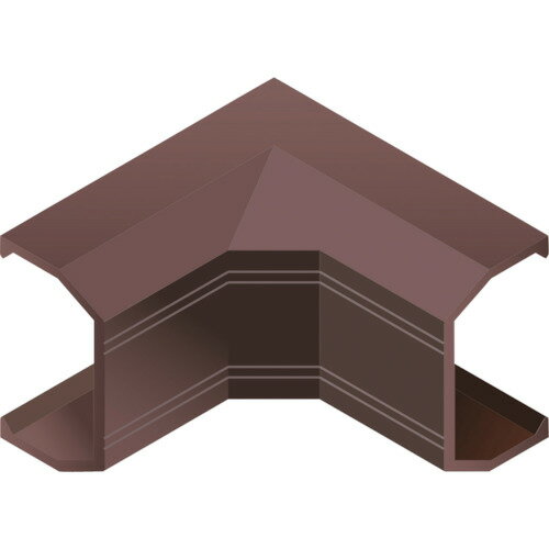 マサル工業 ケーブルカバー用オプション ニュー・エフモール付属品 イリズミ 3号 チョコ (1個) 品番：SFMR39