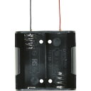 タカチ リード線付電池ホルダー 単1×2 (1個) 品番:SN1-2(2)