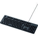エレコム 有線フルキーボード (1個) 品番:TK-FCM104BK(2)