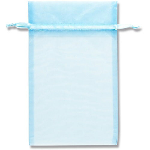 HEIKO ヘイコーポリ ギフト巾着袋 オーガンジーバッグ ミスト L 10枚入り (1束) 品番:008705143