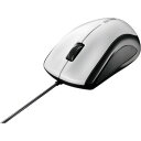 バッファロー BUFFALO 有線レーザー式マウス 静音/3ボタン ホワイト (1個) 品番:BSMLU100WH(2)