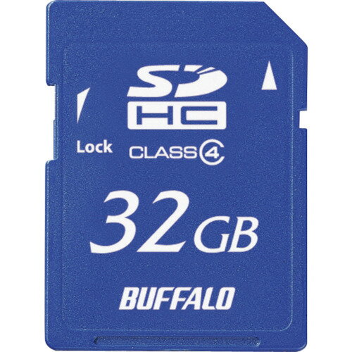 バッファロー BUFFALO Class4 SDHCカード 32GB (1個) 品番：RSDC-S32GC4B