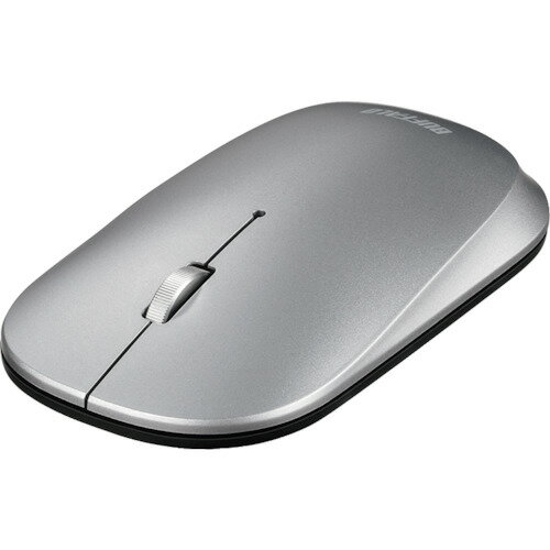 バッファロー BUFFALO 薄型 3ボタン 無線 BlueLEDマウス ノーマル シルバー (1個) 品番:BSMBW330NSV