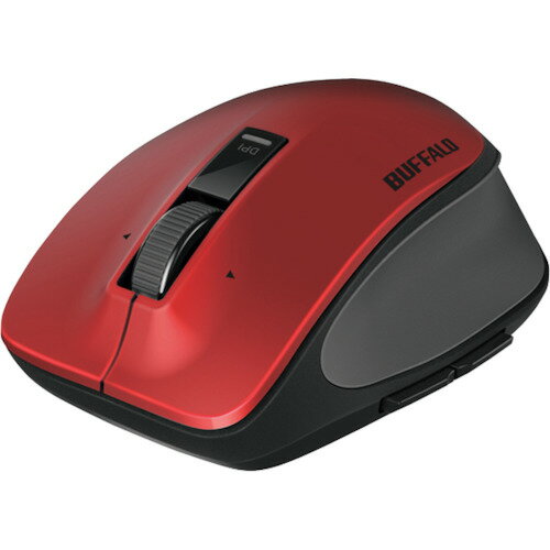 バッファロー BUFFALO 無線 BlueLED プレミアムフィットマウス Mサイズ レッド (1個) 品番：BSMBW500MRD