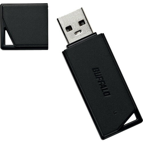 バッファロー BUFFALO USB2.0 どっちもUSBメモリー 64GB ブラック (1個) 品番：RUF2-KR64GA-BK