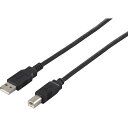 バッファロー BUFFALO USB2.0ケーブル(A to B) 1.5m ブラック (1個) 品番:BSUAB215BK(2)