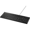 バッファロー BUFFALO USB接続 有線フルキーボード 丸洗い対応 ブラック (1個) 品番:BSKBU310BKZ(2)