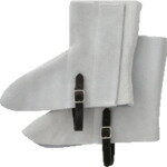 柏田製作所 牛床革マジック式足カバー F (1足) 品番：753MG