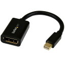 StarTech スターテック ディスプレイアダプター/mDP - DP 1.2/4K60Hz/オス・メス/BK (1袋) 品番:MDP2DPMF6IN