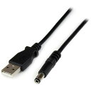 StarTech スターテック USBケーブル/A - 5V DCプラグ/1m/タイプNコネクター/ブラック (1袋) 品番:USB2TYPEN1M(2)
