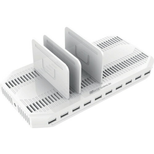 ラトックシステム USB充電ステーション 10ポート (1個) 品番：RS-USBCS10(2)