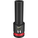 ミルウォーキー 深口ソケット SHOCKWAVE IMPACT DUTY ディープインパクトソケット 1/2インチ(12.7mm)角 11mm (1個) 品番:49-66-6272
