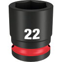 ミルウォーキー SHOCKWAVE IMPACT DUTY インパクトソケット 1/2インチ(12.7mm)角 22mm (1個) 品番:49-66-6254