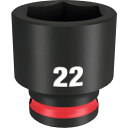 ミルウォーキー SHOCKWAVE IMPACT DUTY インパクトソケット 3/8インチ(9.5mm)角 22mm (1個) 品番:49-66-6145