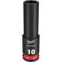 ミルウォーキー 深口ソケット SHOCKWAVE IMPACT DUTY ディープインパクトソケット 3/8インチ(9.5mm)角 10mm (1個) 品番:49-66-6152