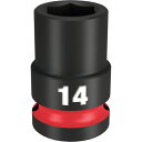 ミルウォーキー SHOCKWAVE IMPACT DUTY インパクトソケット 1/2インチ(12.7mm)角 14mm (1個) 品番:49-66-6246