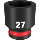 ミルウォーキー SHOCKWAVE IMPACT DUTY インパクトソケット 1/2インチ(12.7mm)角 27mm (1個) 品番:49-66-6259