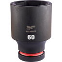 ミルウォーキー 深口ソケット SHOCKWAVE IMPACT DUTY ディープインパクトソケット 1インチ(25.4mm)角 60mm (1個) 品番:4932480437