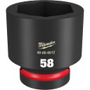 ミルウォーキー SHOCKWAVE IMPACT DUTY インパクトソケット 1インチ(25.4mm)角 58mm (1個) 品番:49-66-6612