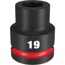 ミルウォーキー SHOCKWAVE IMPACT DUTY インパクトソケット 3/4インチ(19mm)角 19mm (1個) 品番:49-66-6357