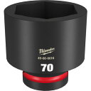 ミルウォーキー SHOCKWAVE IMPACT DUTY インパクトソケット 1インチ(25.4mm)角 70mm (1個) 品番:49-66-6616