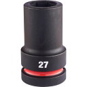ミルウォーキー 深口ソケット SHOCKWAVE IMPACT DUTY ディープインパクトソケット 1インチ(25.4mm)角 27mm (1個) 品番:4932480424