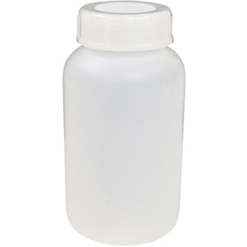 コクゴ PE広口瓶 白 500ml (1本) 品番：101-5840502