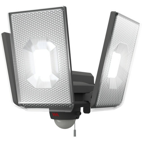ムサシ 防犯用センサーライト 12.5W×3灯スライド型 LEDセンサーライト (1台) 品番：LED-AC3050