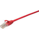コーニング Cat5e UTPパッチコード1m 赤 (1本) 品番:VOL-5EUPB-L1-RL