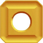 富士元工業 フェイス加工用Nタイプ並級チップ 超硬M種 TiNコーティング NK3030 (12個) 品番:N43MOZ NK3030