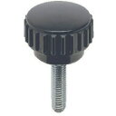 ELESA ナールドノブ 外径18mm ねじ径M5×0.8 (1個) 品番:KS18X10